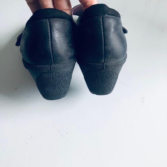 Romika Women's 37 / US 6-6.5 Black Leather Comfort Mary Jane Heel - Picture 10 of 10